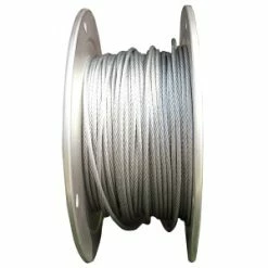 [ 1 ] 250' - 1/4'' Zinc Coated, Galvanized Steel Cable