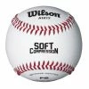 [ 7 ] Wilson A1228B Minor League Soft Compression Baseballs