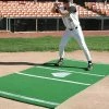 [ 4 ] Sports Turf 6’ X 12’ Baseball Mat With Throw-down Home Plate – Green/Clay