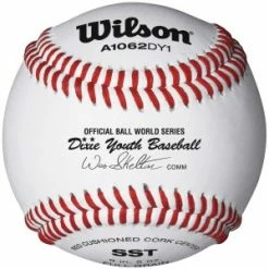 [ 6 ] Wilson A1062B DY1 Dixie Youth Regular Season Baseballs