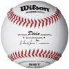 [ 7 ] Wilson A1066B DM1 Dixie Boys And Majors Regular Season Baseballs