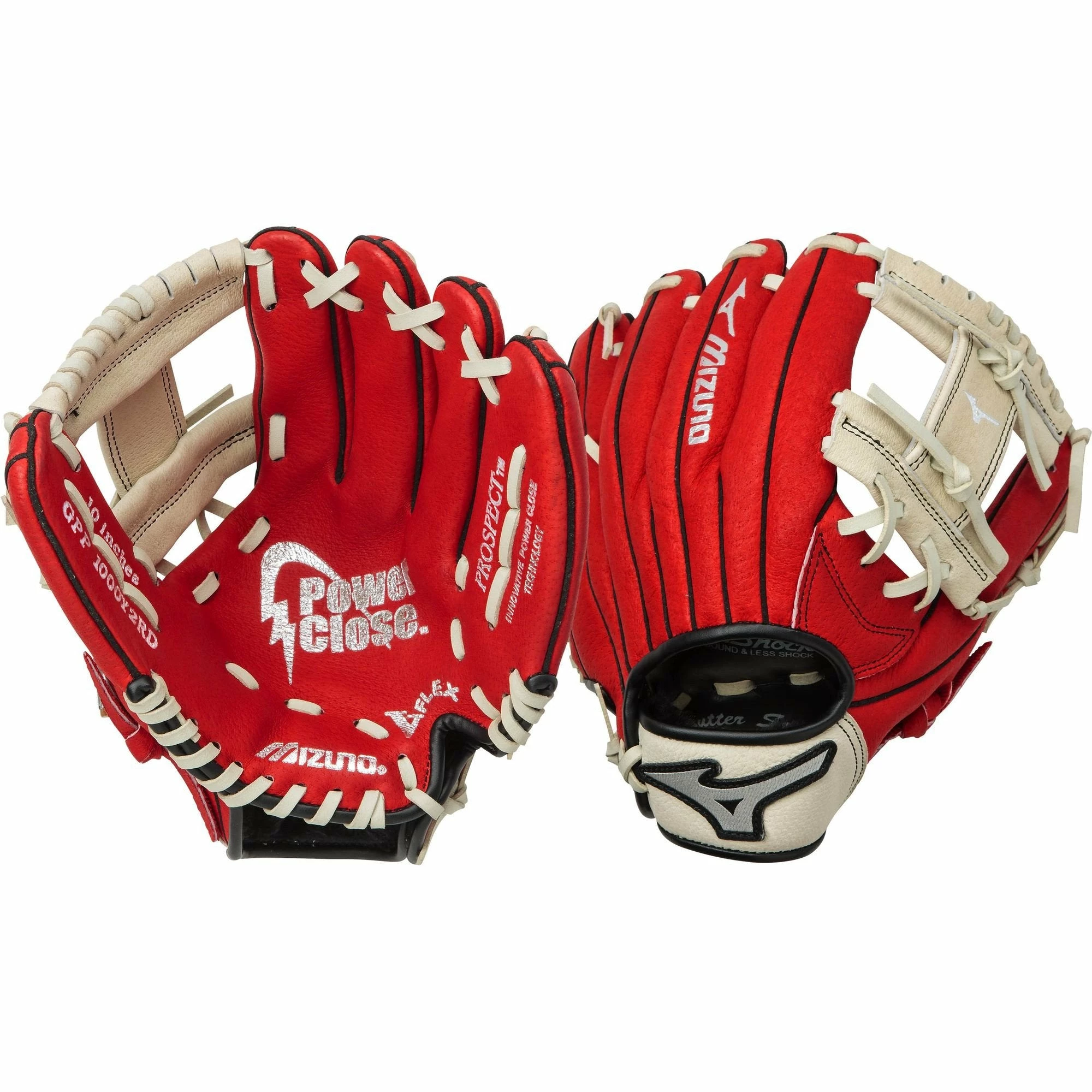 Mizuno Prospect 10.00" Utility Glove GPP1000Y2RD - Red Cream - Image 2