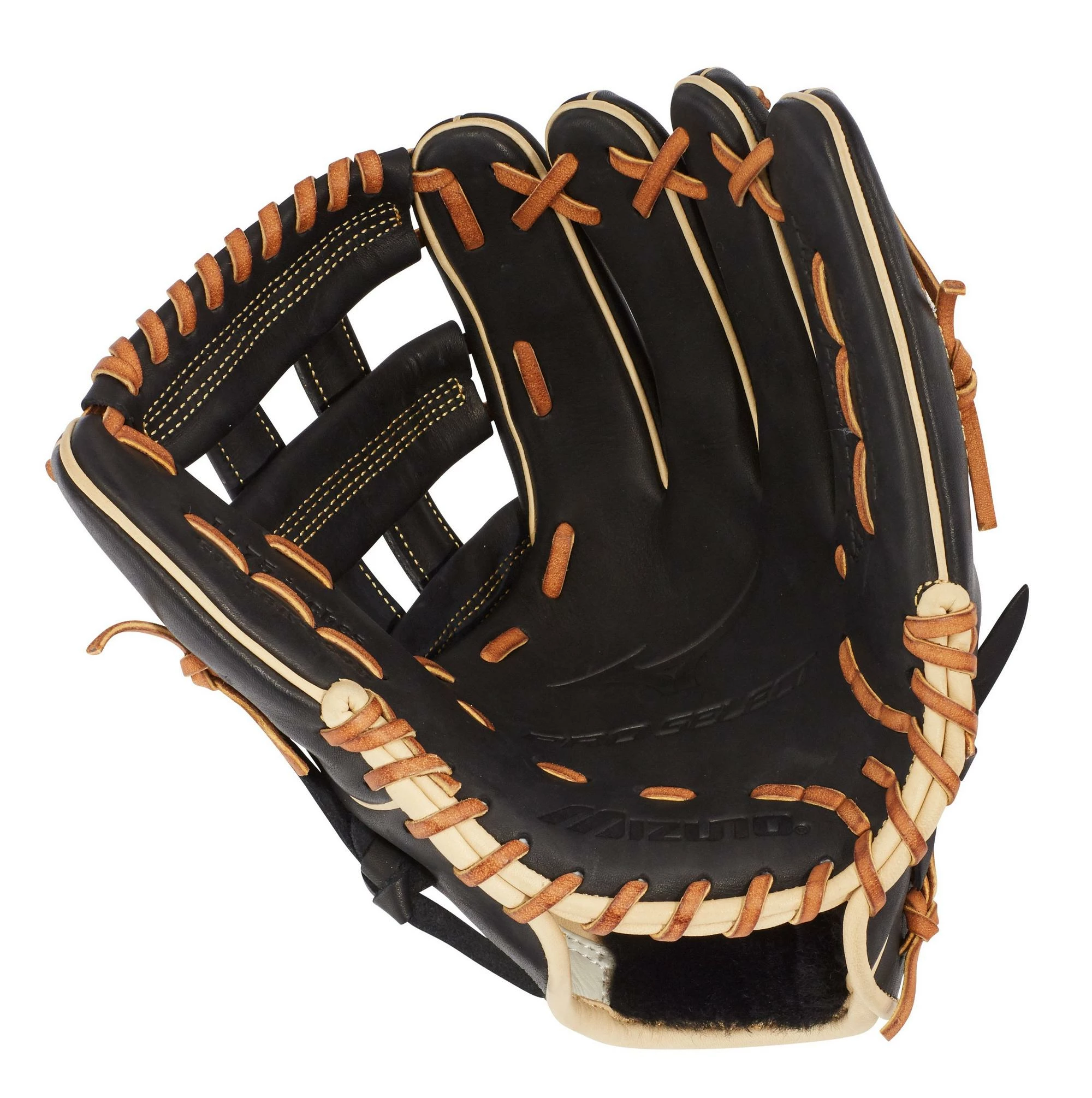 Mizuno Pro Select 11.75" Infield Glove GPS1BK-600D Deep Pocket - Black - Image 2