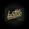 Warstic BATTLE LOGO (BLACK/GOLD) STICKER