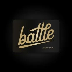 Warstic BATTLE LOGO (BLACK/GOLD) STICKER