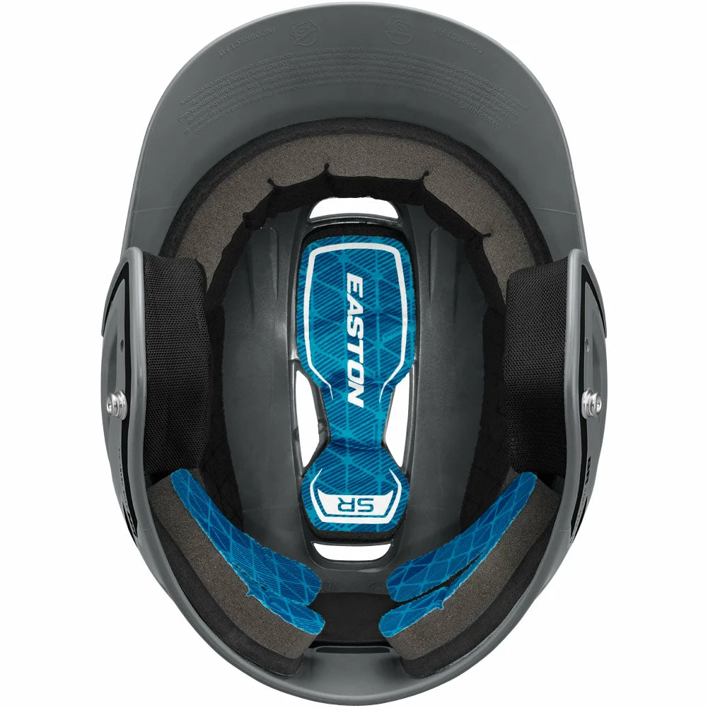 Easton Z5 2.0 Matte Two-Tone Batting Helmet - Charcoal Black - Image 3