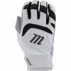 Marucci Youth Signature Baseball Batting Gloves White/Black