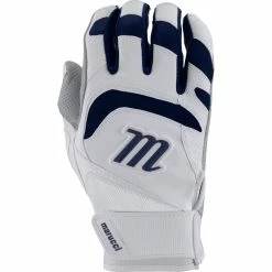 Marucci Youth Signature Baseball Batting Gloves White/Navy