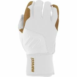 Marucci Youth Blacksmith Full Wrap Batting Gloves White