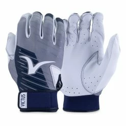 Victus Youth Team Batting Gloves-Grey/Navy