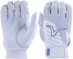 Victus Youth Team Batting Gloves-White/Royal Blue