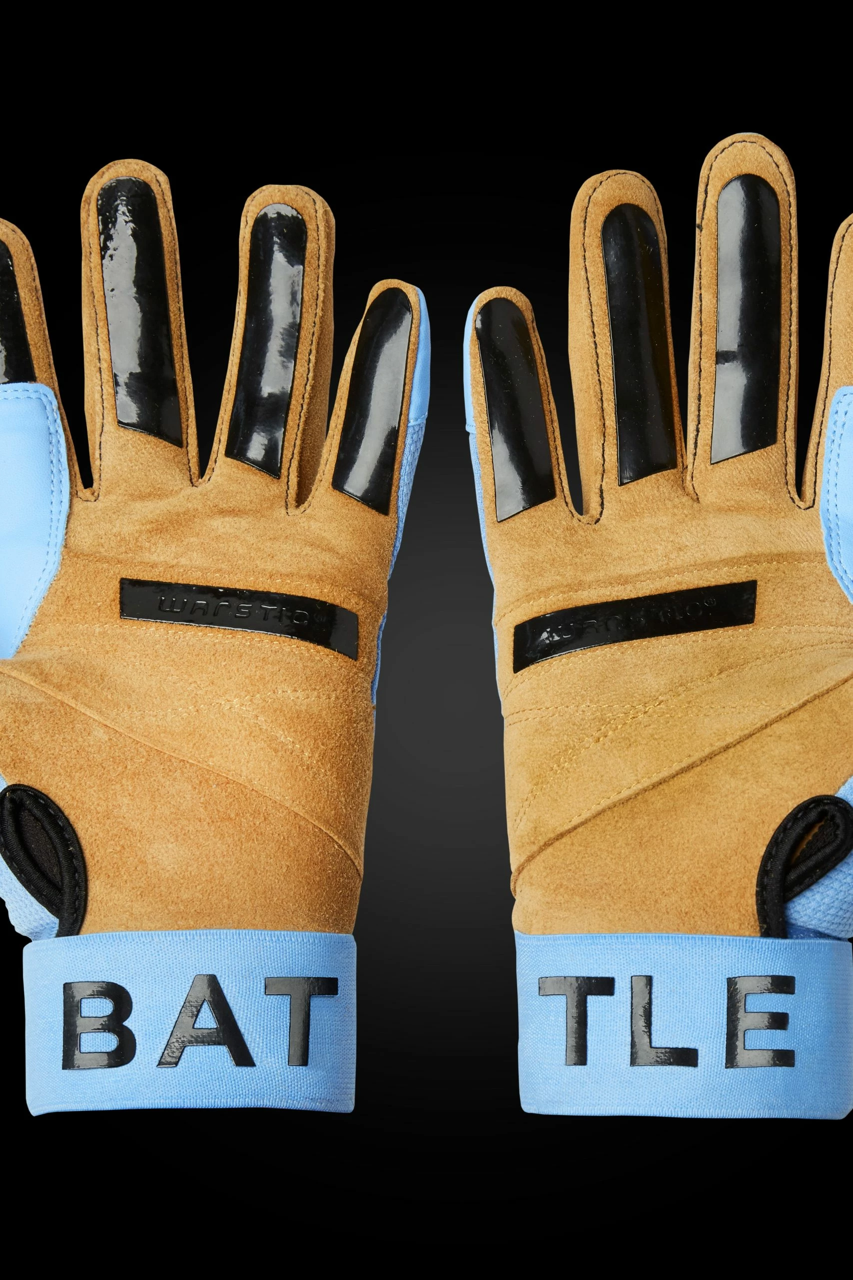 Warstic Sports, Inc WORKMAN3 BATTING GLOVES "LIGHT BLUE" - Image 3