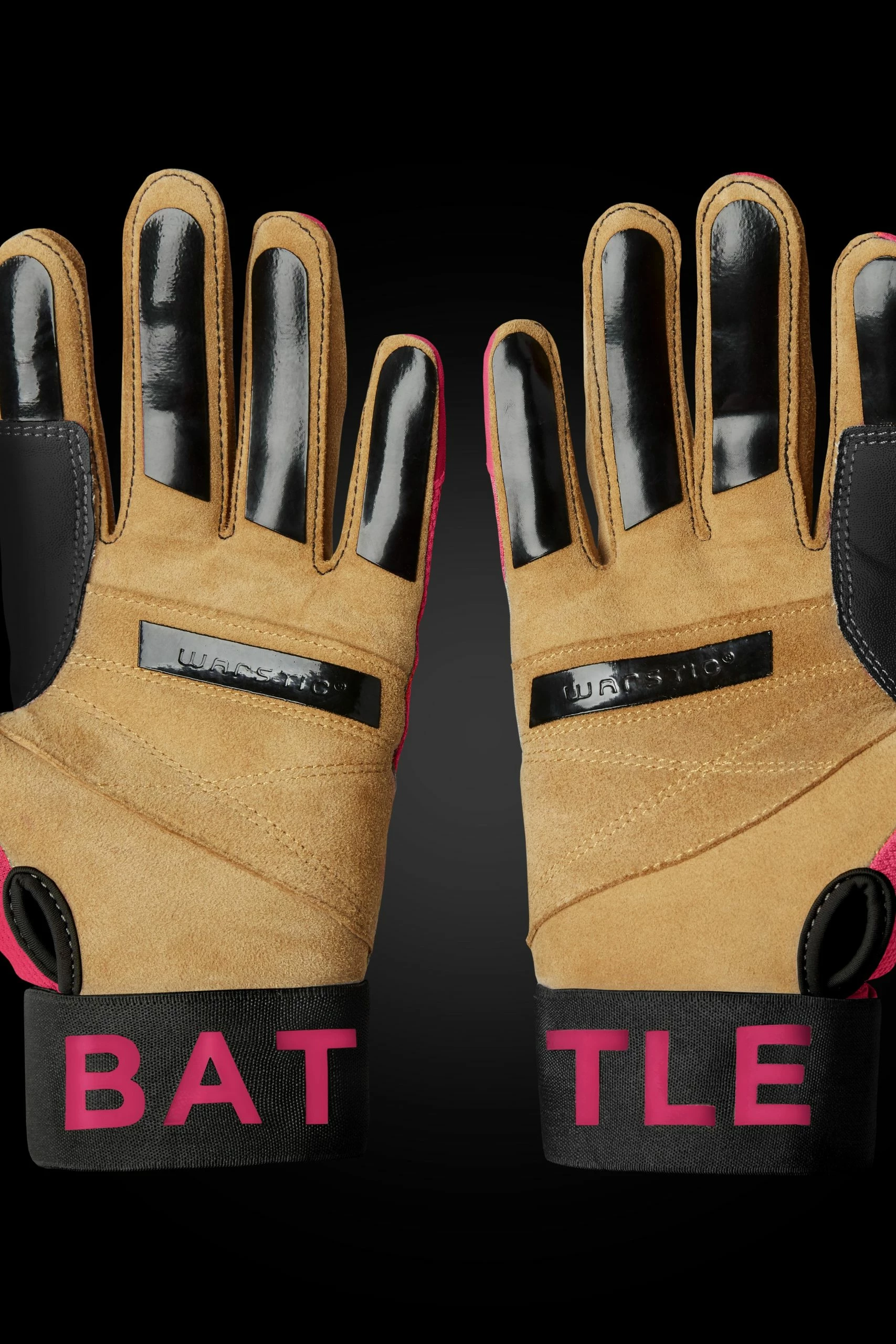 Warstic Sports, Inc WORKMAN3 BATTING GLOVES "BATTLE PINK" - Image 3