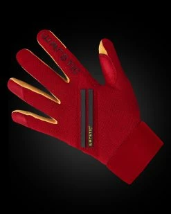 Warstic Sports, Inc WORKMAN3 BATTING GLOVES "RED/BLACK"