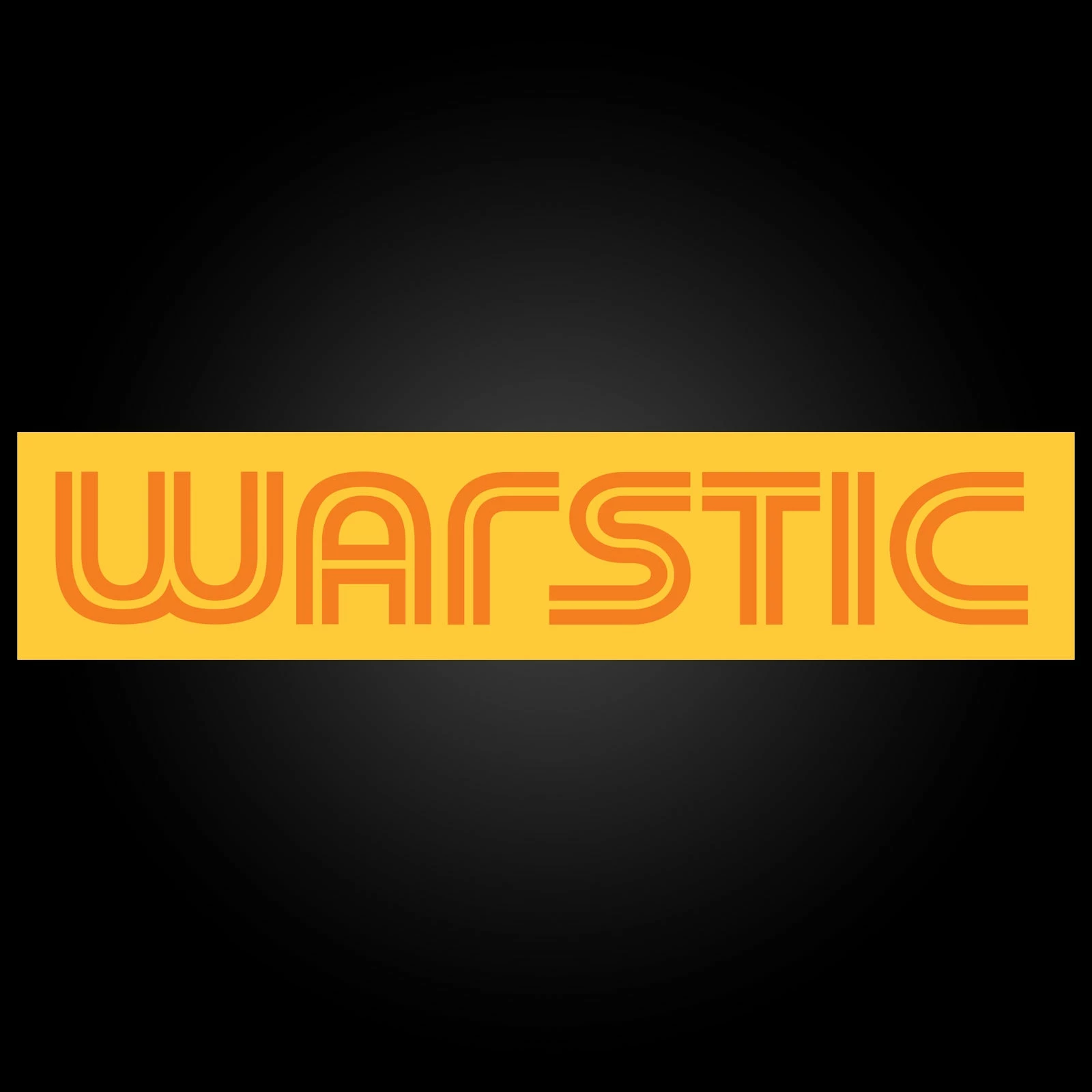 WARSTIC (YELLOW/ORANGE) STICKER