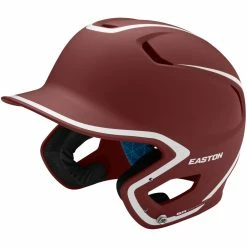 Easton Z5 2.0 Matte Two-Tone Batting Helmet - Maroon White